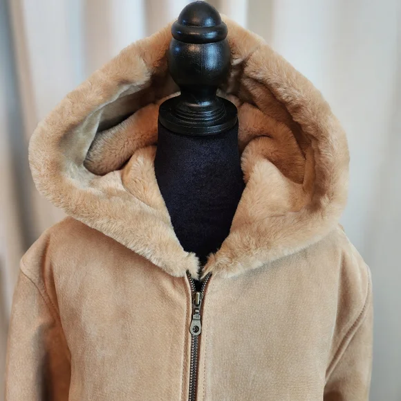 Marvin Richard's Suede and faux fur lined Jacket Size XL in light brown. - Picture 2 of 11